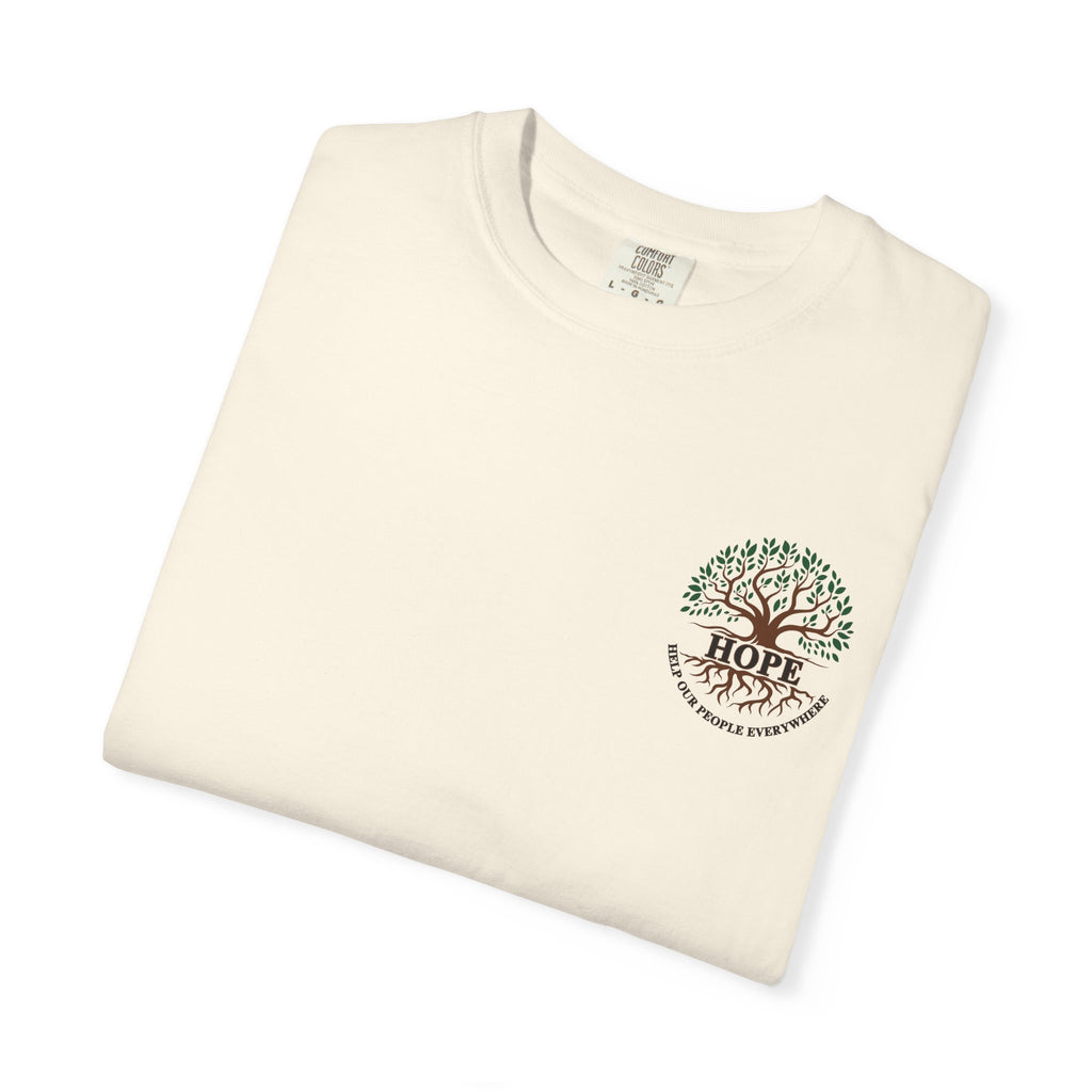Hope Tree T-Shirt — "Help Our People Everywhere" Comfort Tee