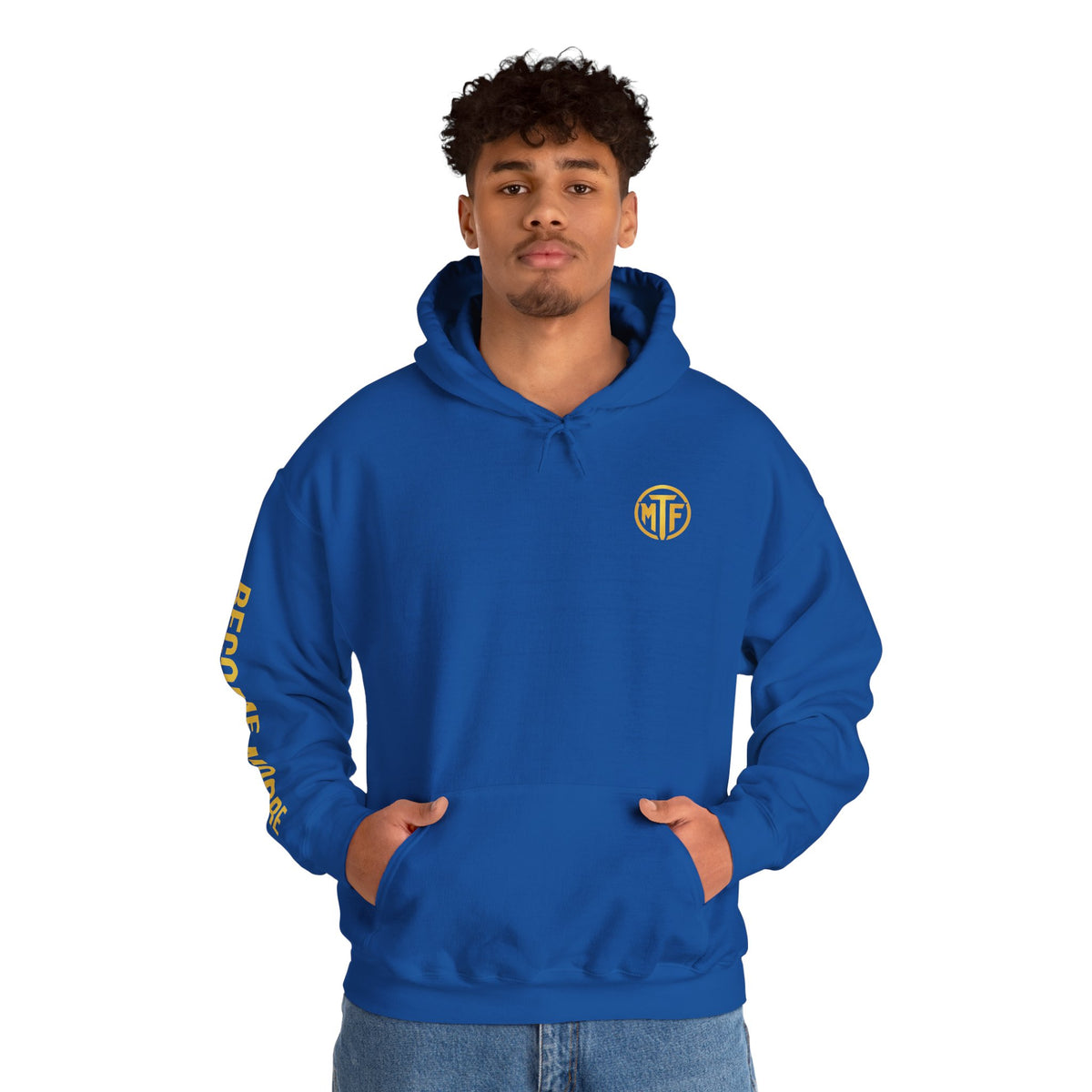 Signature Moore Than Fitness Logo Hoodie — "Become Moore" Sleeve Pullover