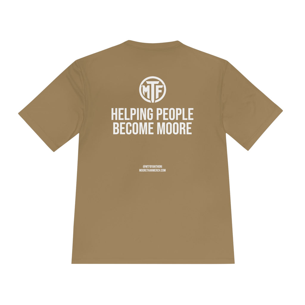 Moore Fitness 'Helping People Become More' Moisture-Wicking Tee