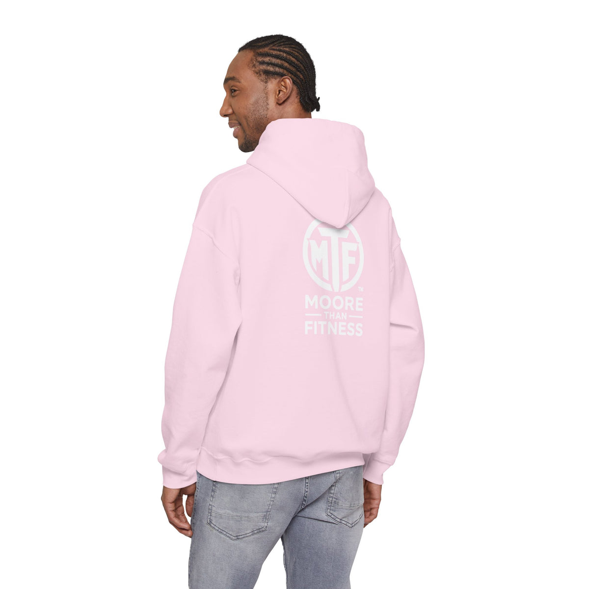 Signature Moore Than Fitness Logo Hoodie — "Become Moore" Sleeve Pullover