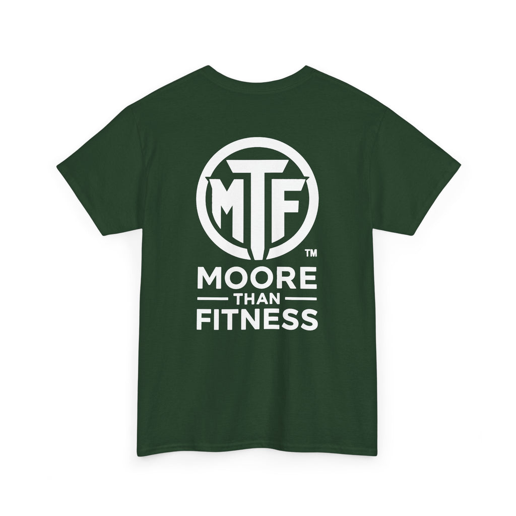 Moore Than Fitness Logo T‑Shirt — Gym Tee with MTF Emblem