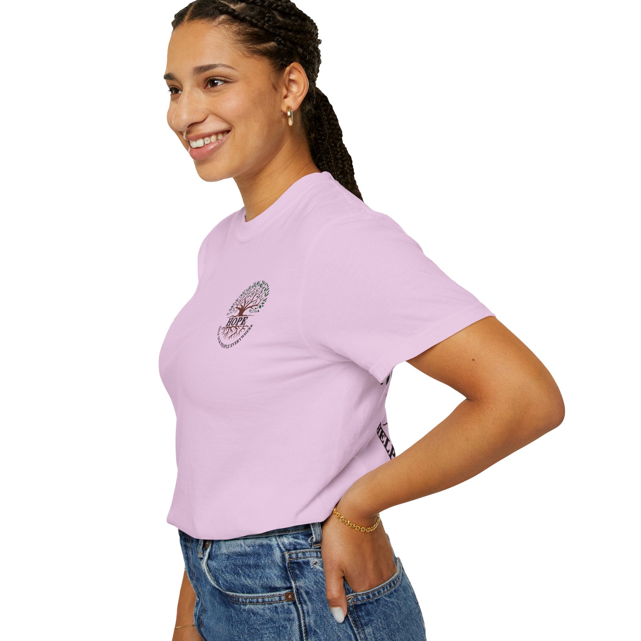 Hope Tree T-Shirt — "Help Our People Everywhere" Comfort Tee