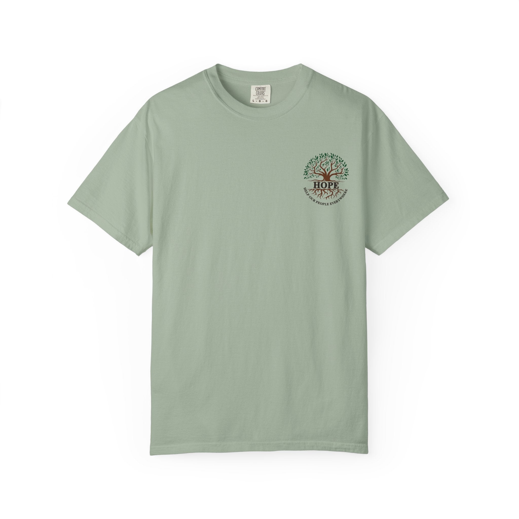 Hope Tree T-Shirt — "Help Our People Everywhere" Comfort Tee