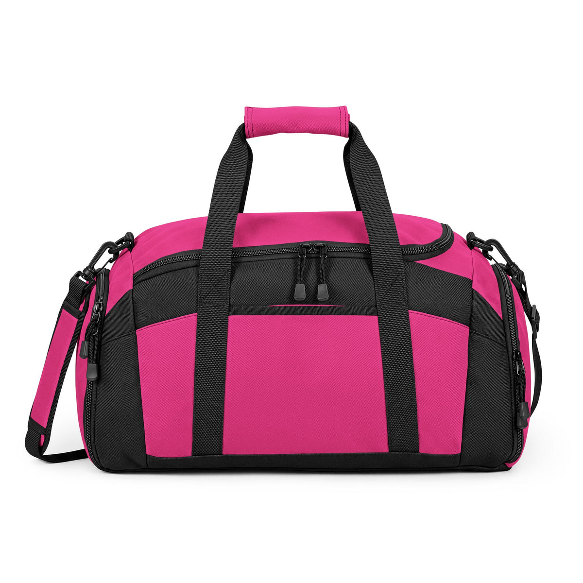 Embroidered Move With Purpose Gym Bag — Black Duffle for Fitness & Travel