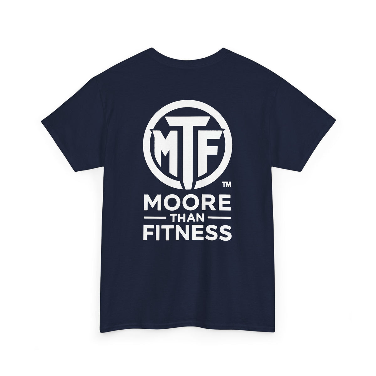Moore Than Fitness Logo T‑Shirt — Gym Tee with MTF Emblem