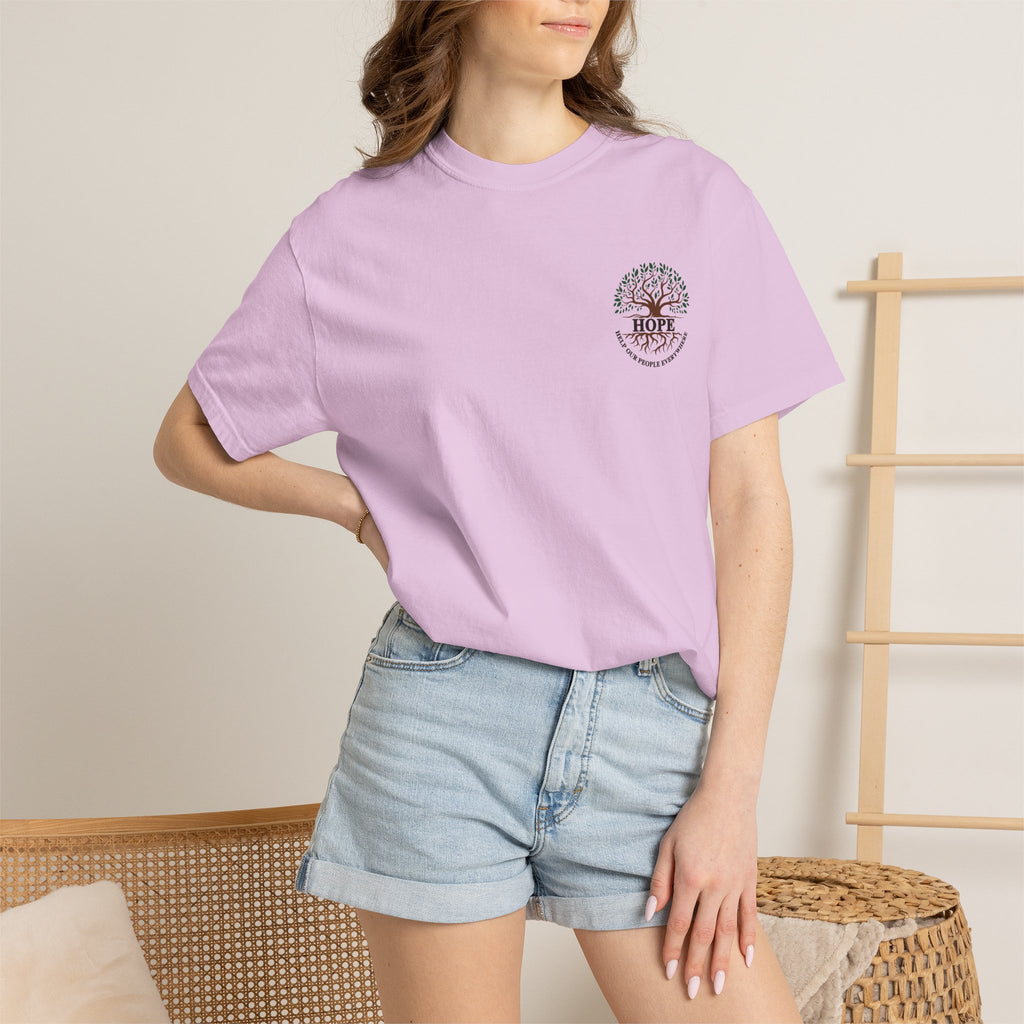 Hope Tree T-Shirt — "Help Our People Everywhere" Comfort Tee