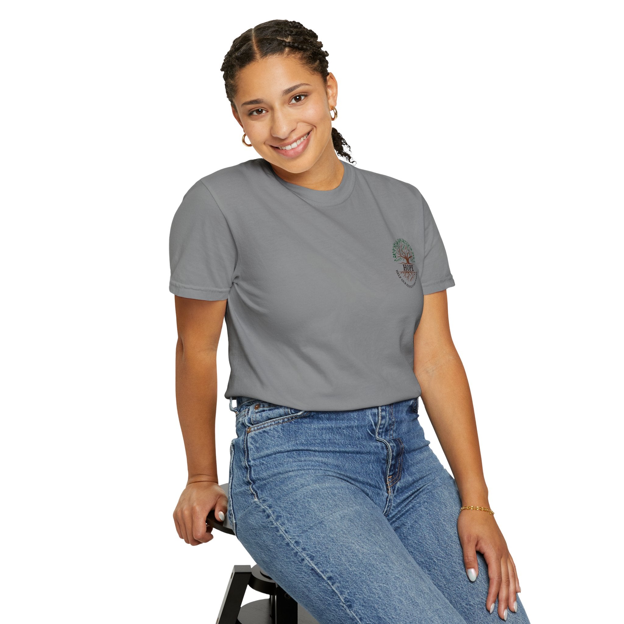 Hope Tree T-Shirt — "Help Our People Everywhere" Comfort Tee