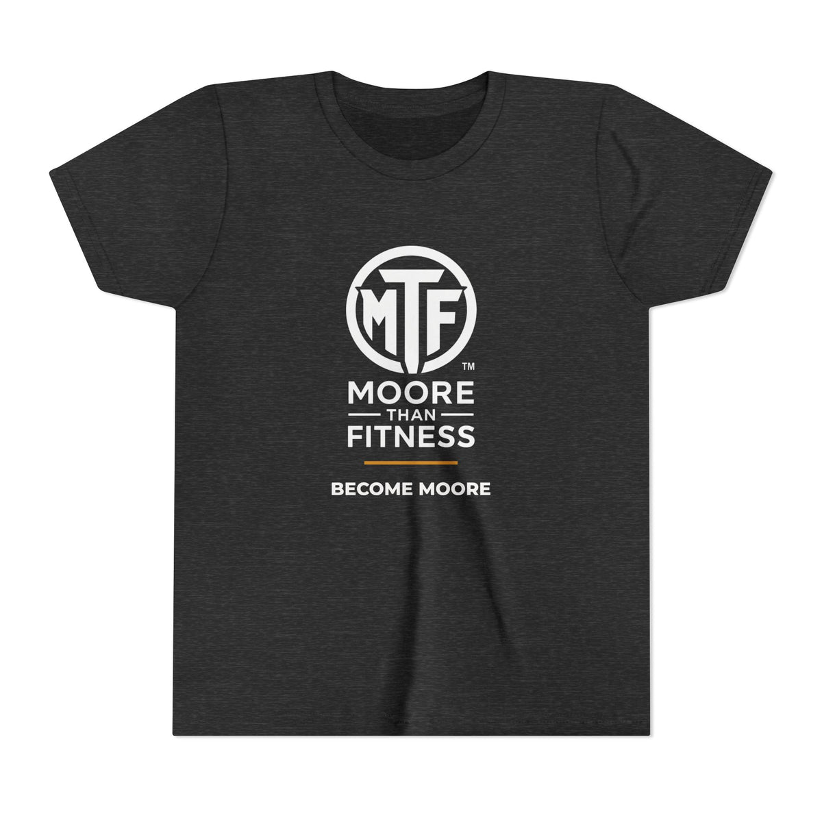 Youth Tee — Moore Than Fitness 'Become Moore' Logo Tee (Move With Purpose)