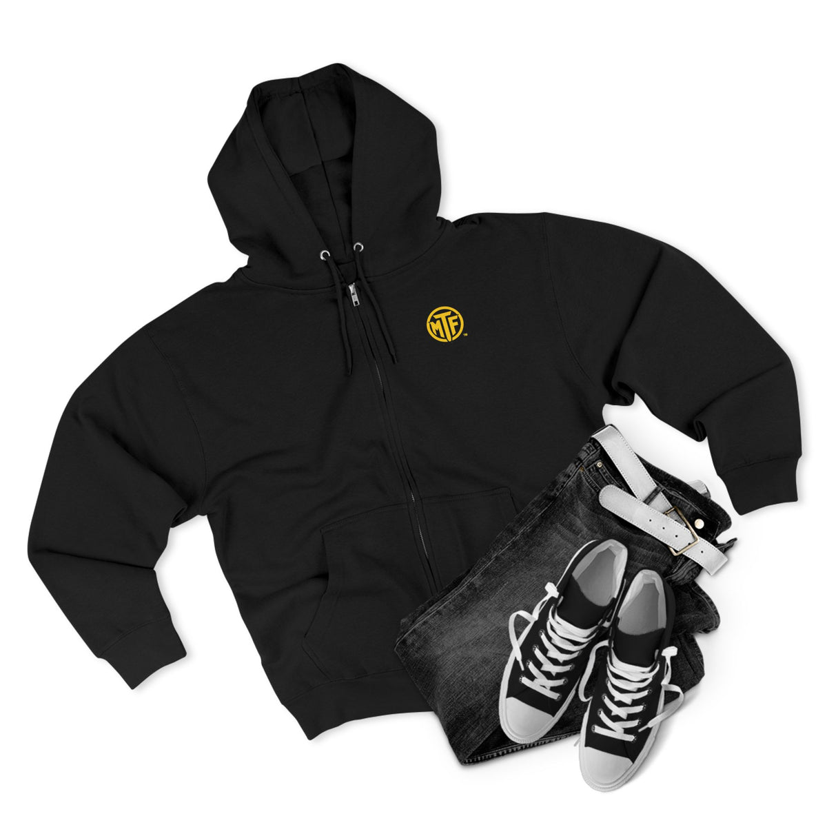 Move With Purpose Zip Hoodie — Moore Than Fitness Logo Fitness Hoodie