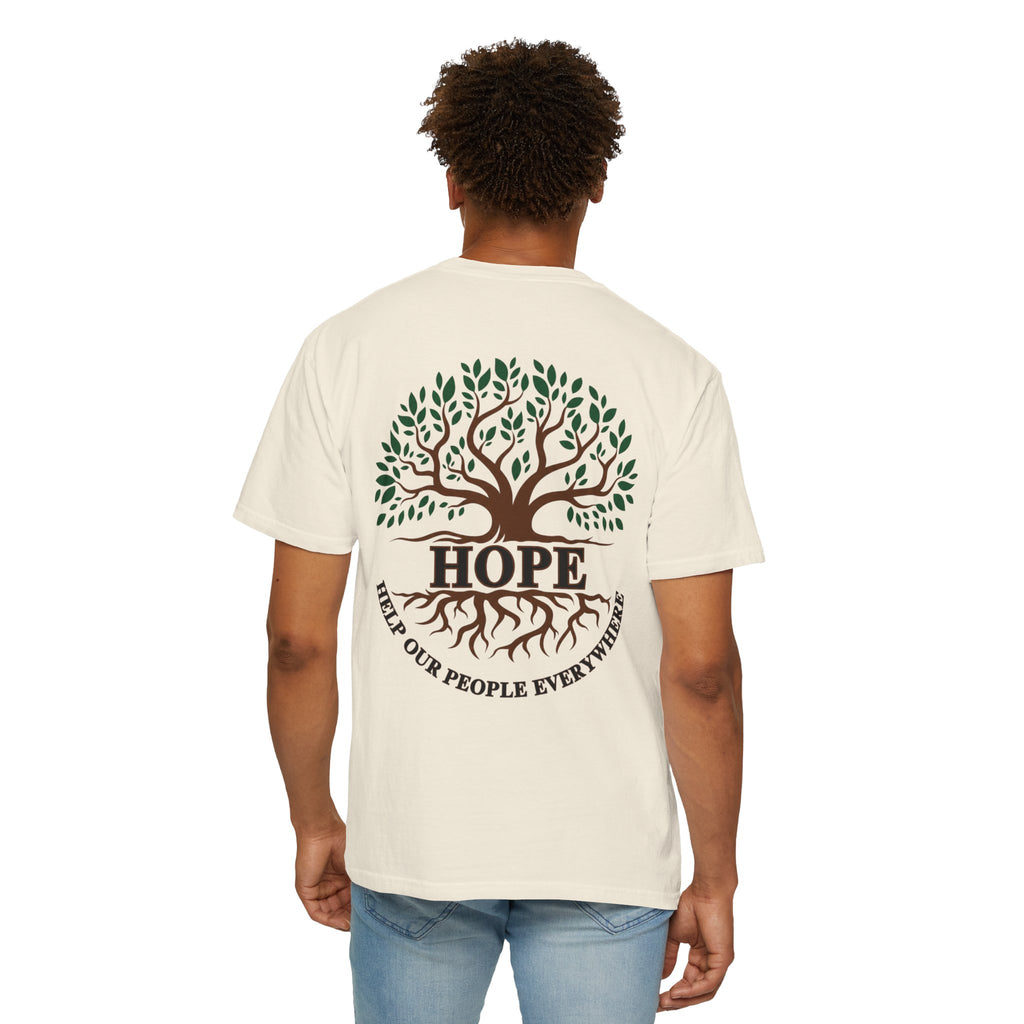 Hope Tree T-Shirt — "Help Our People Everywhere" Comfort Tee