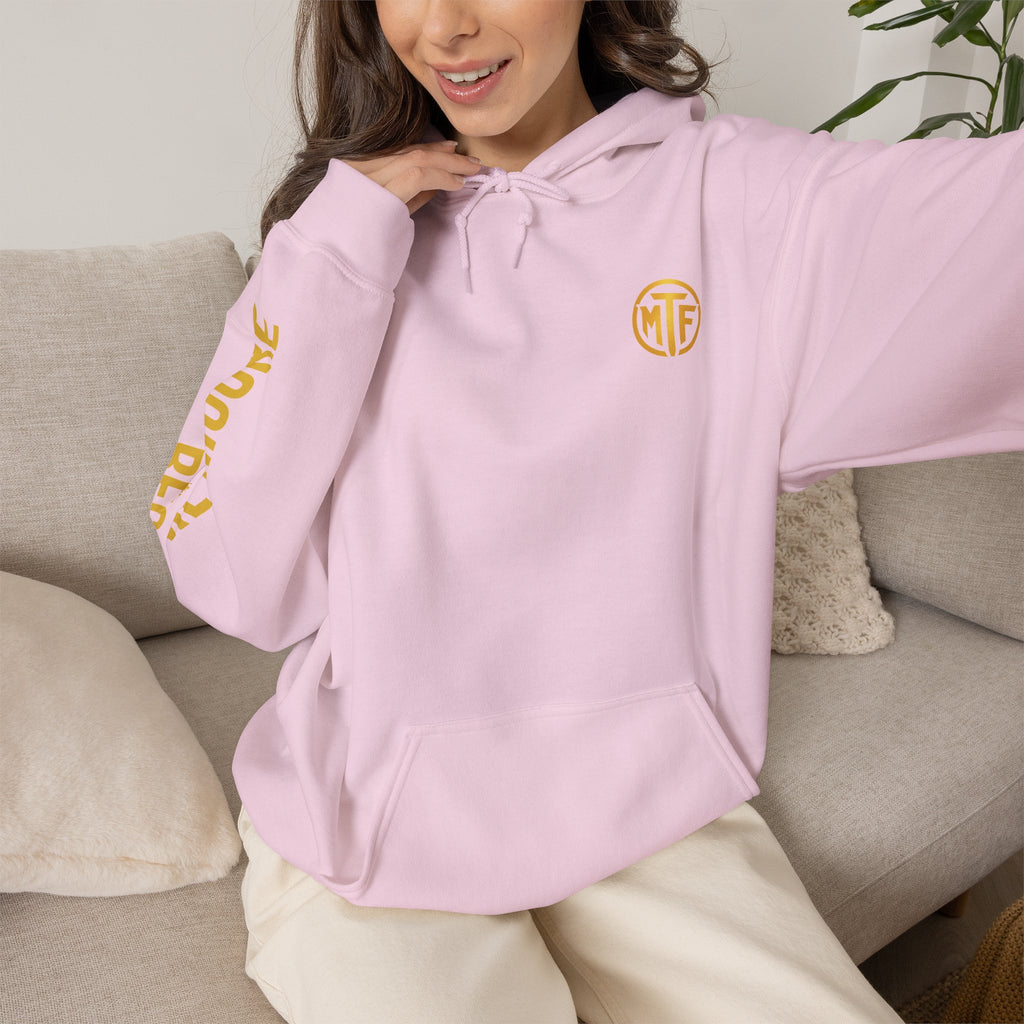 Signature Moore Than Fitness Logo Hoodie — "Become Moore" Sleeve Pullover