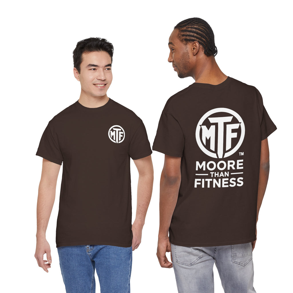 Moore Than Fitness Logo T‑Shirt — Gym Tee with MTF Emblem