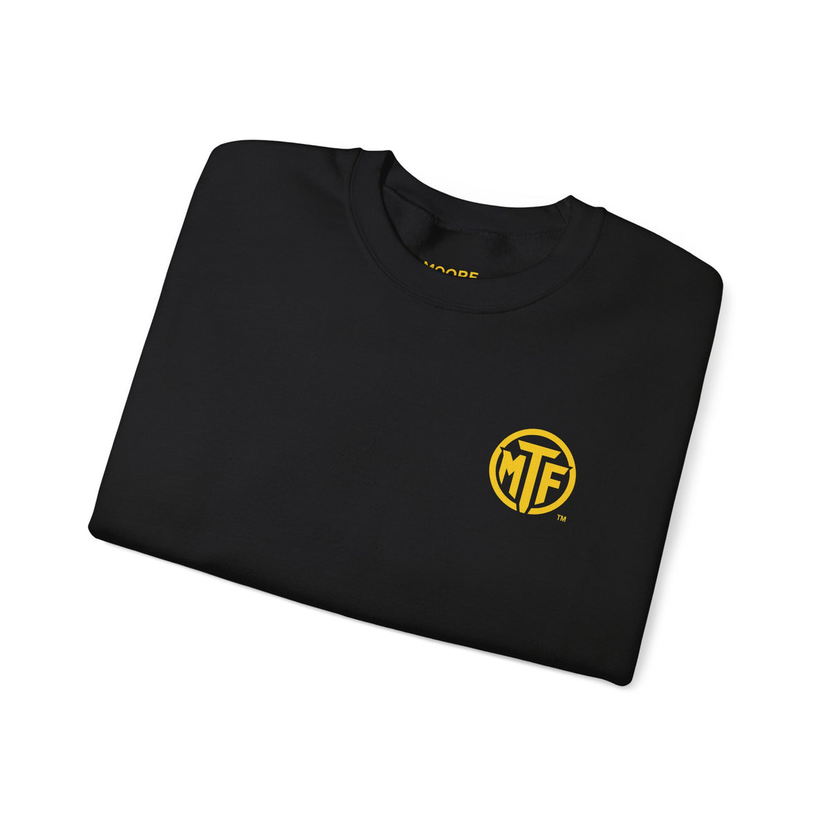 Crewneck Sweatshirt — "Unfinished by Design" Minimal Logo Pullover