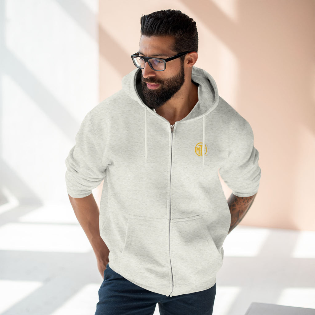 Move With Purpose Zip Hoodie — Moore Than Fitness Logo Fitness Hoodie
