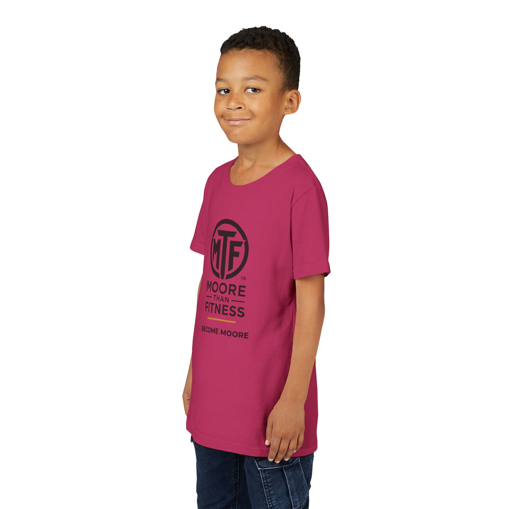 Youth Tee — Moore Than Fitness 'Become Moore' Logo Tee (Move With Purpose)