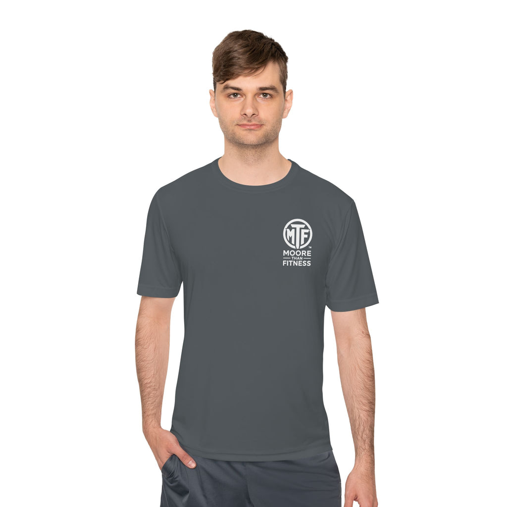 Moore Fitness 'Helping People Become More' Moisture-Wicking Tee