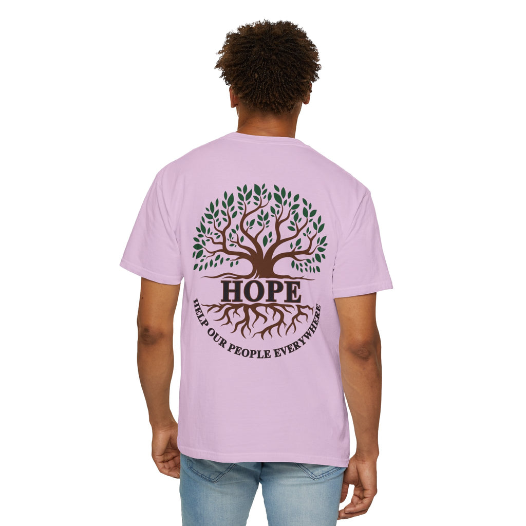 Hope Tree T-Shirt — "Help Our People Everywhere" Comfort Tee