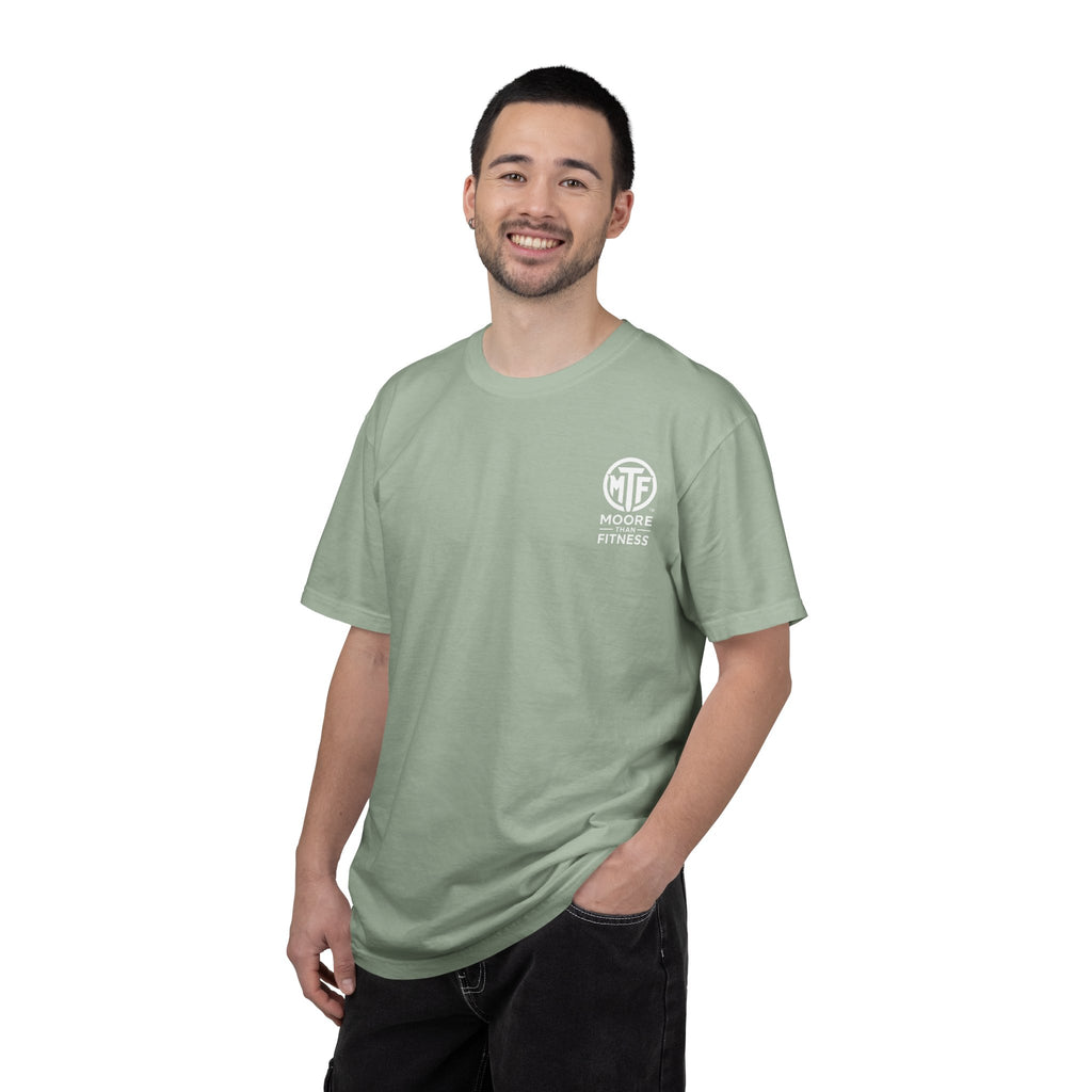 Discipline Builds Strength Purpose Builds Legacy T-Shirt — Moore Fitness Motivational Tee