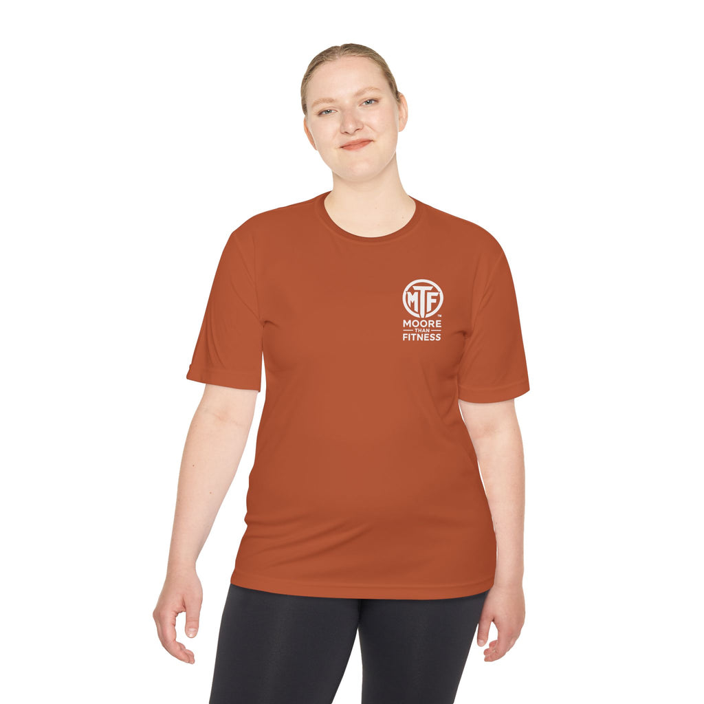 Moore Fitness 'Helping People Become More' Moisture-Wicking Tee