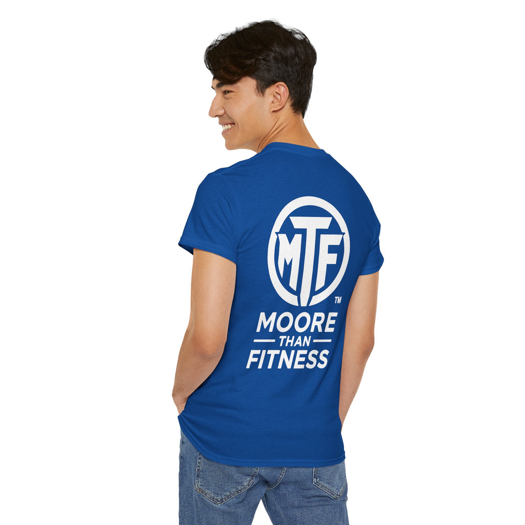Moore Than Fitness Logo T‑Shirt — Gym Tee with MTF Emblem