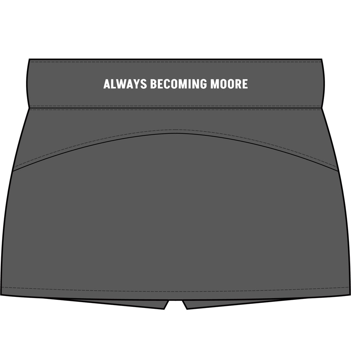 Women's Repeat Skort – Athletic Tennis Skirt with "Always Becoming Moore" Waistband