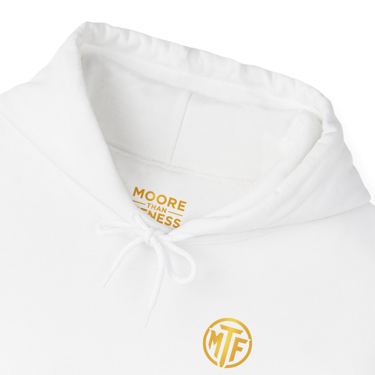 Signature Moore Than Fitness Logo Hoodie — "Become Moore" Sleeve Pullover