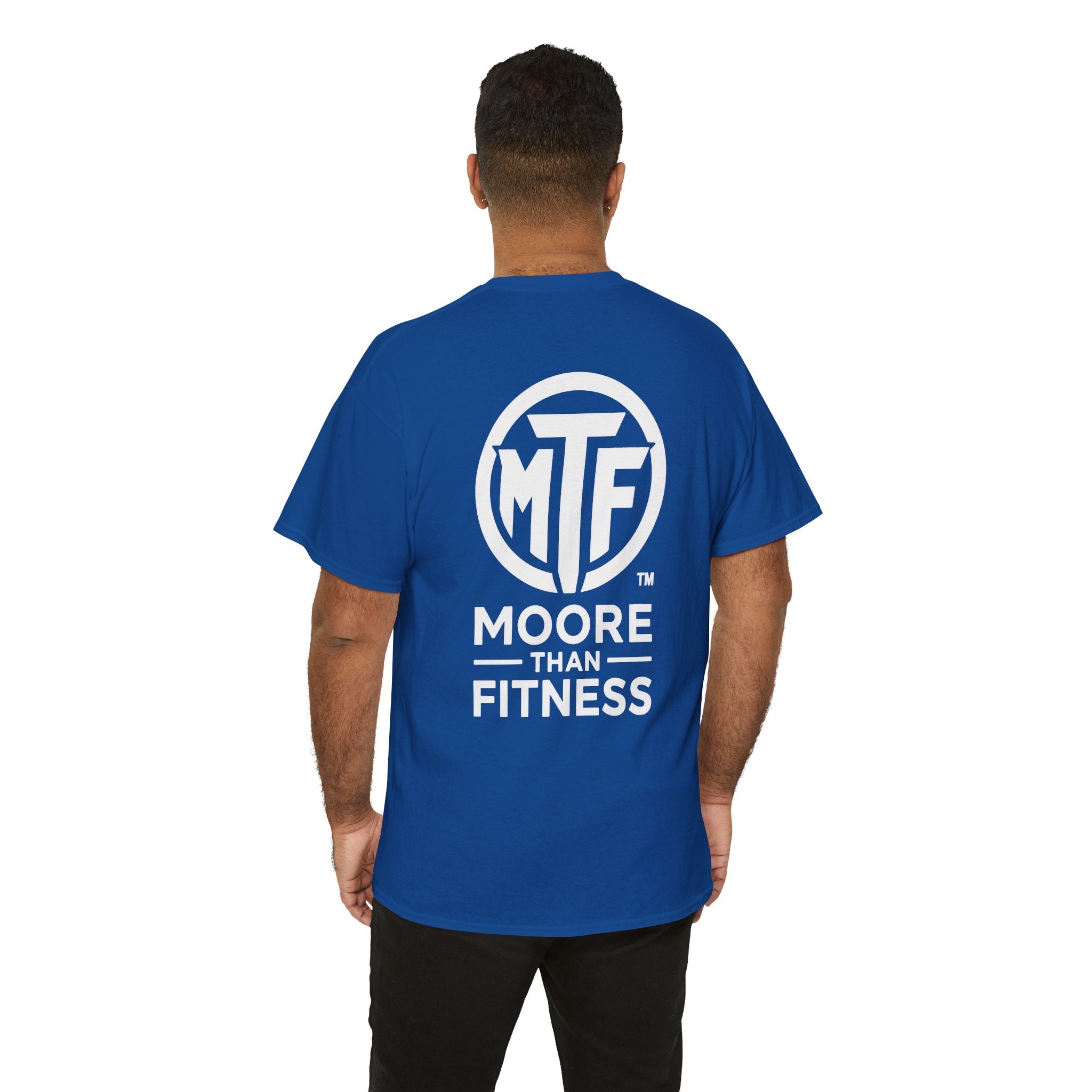 Moore Than Fitness Logo T‑Shirt — Gym Tee with MTF Emblem