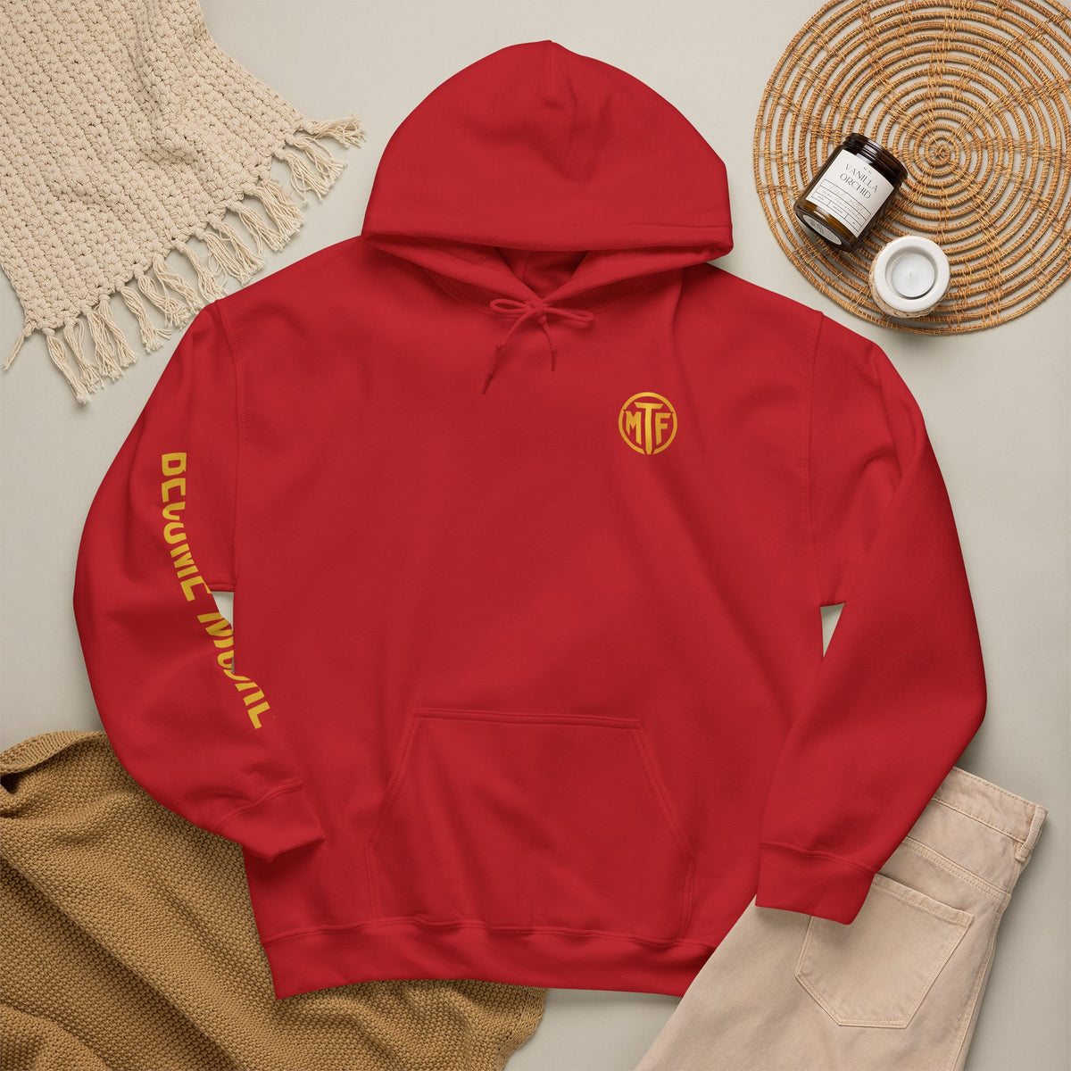 Signature Moore Than Fitness Logo Hoodie — "Become Moore" Sleeve Pullover