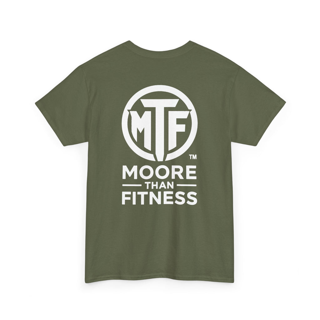Moore Than Fitness Logo T‑Shirt — Gym Tee with MTF Emblem