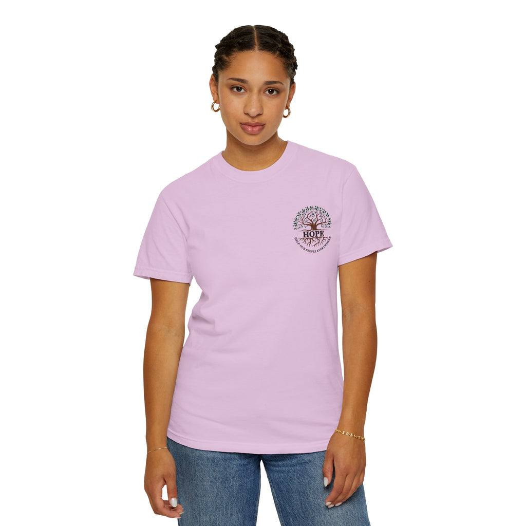 Hope Tree T-Shirt — "Help Our People Everywhere" Comfort Tee