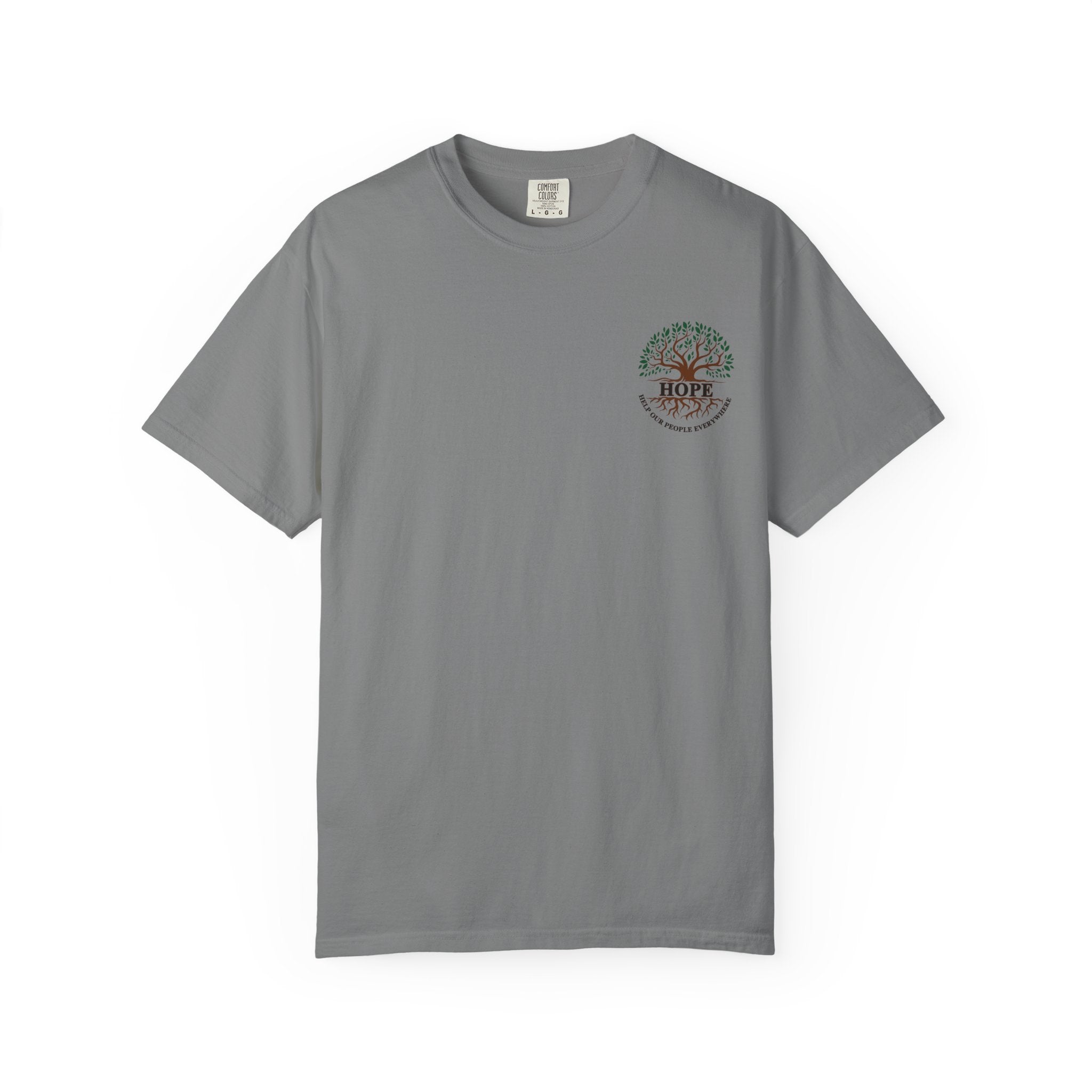 Hope Tree T-Shirt — "Help Our People Everywhere" Comfort Tee