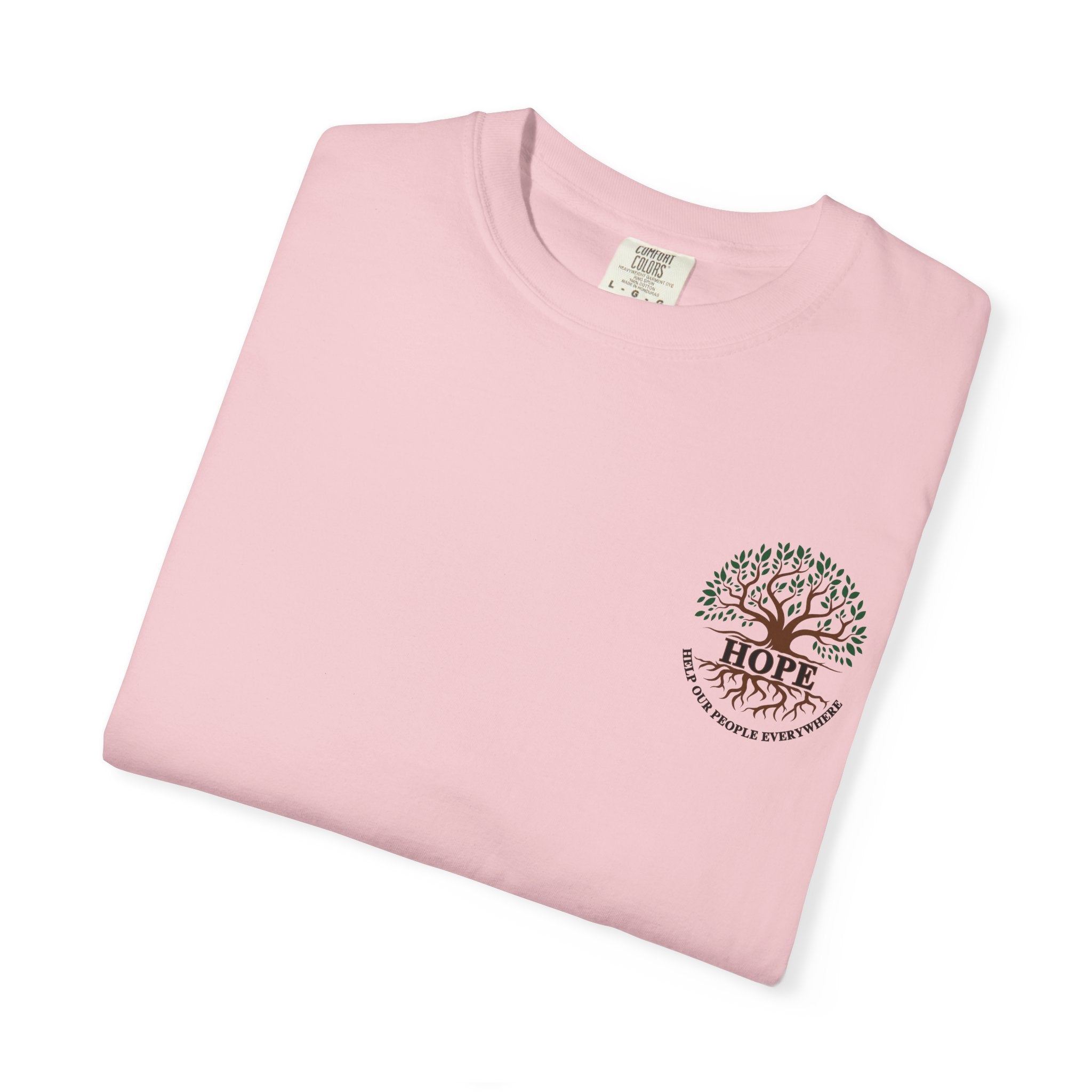 Hope Tree T-Shirt — "Help Our People Everywhere" Comfort Tee