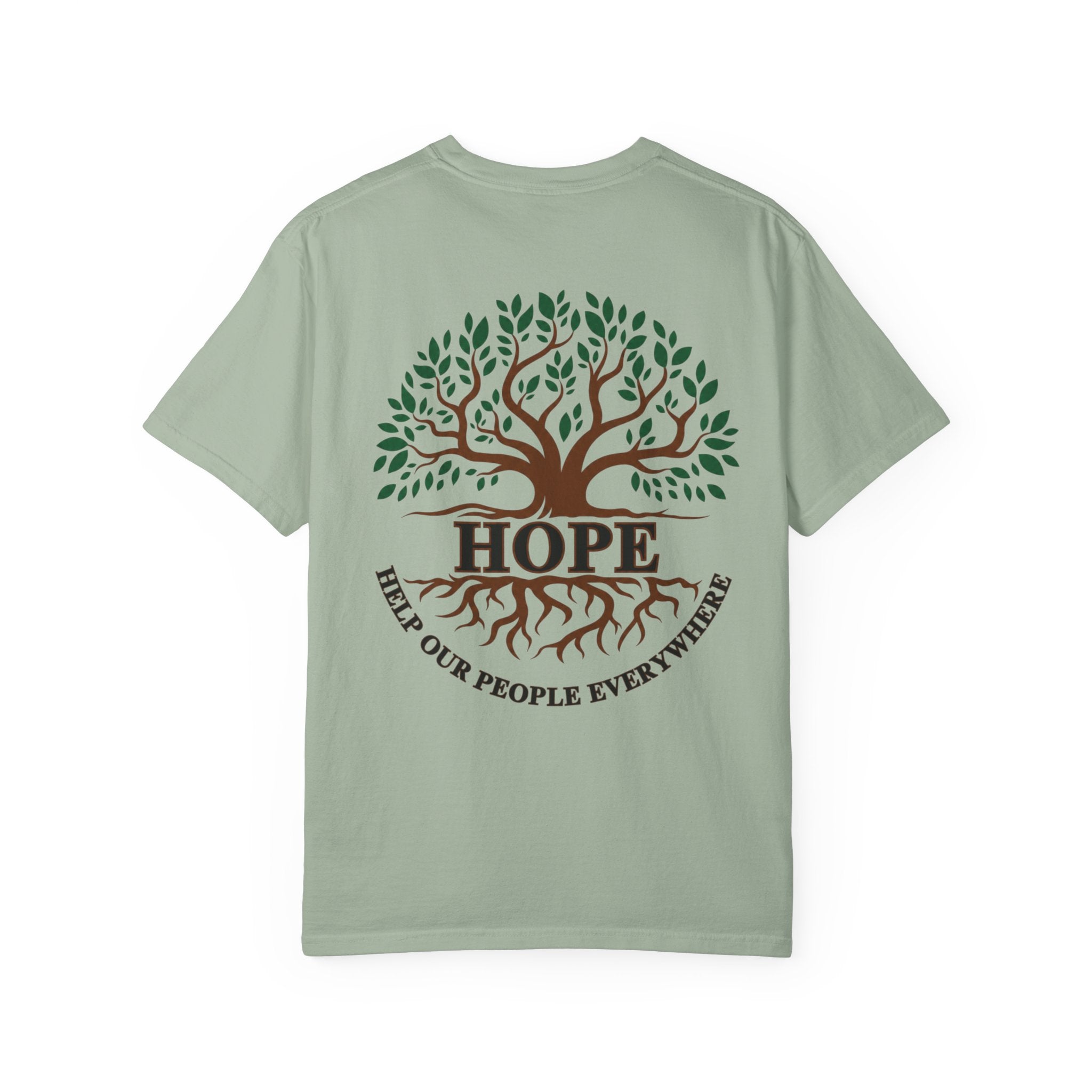Hope Tree T-Shirt — "Help Our People Everywhere" Comfort Tee