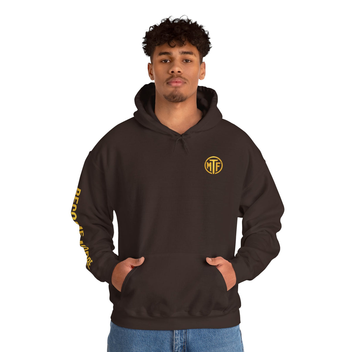 Signature Moore Than Fitness Logo Hoodie — "Become Moore" Sleeve Pullover