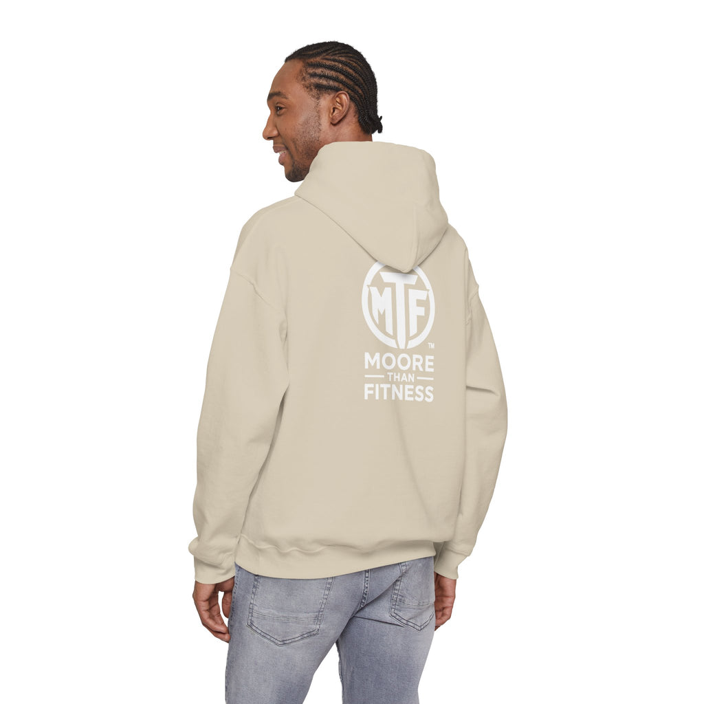 Signature Moore Than Fitness Logo Hoodie — "Become Moore" Sleeve Pullover