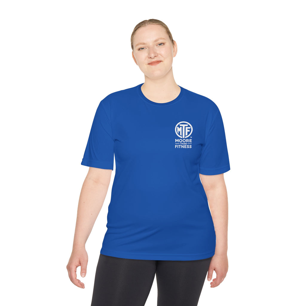 Moore Fitness 'Helping People Become More' Moisture-Wicking Tee