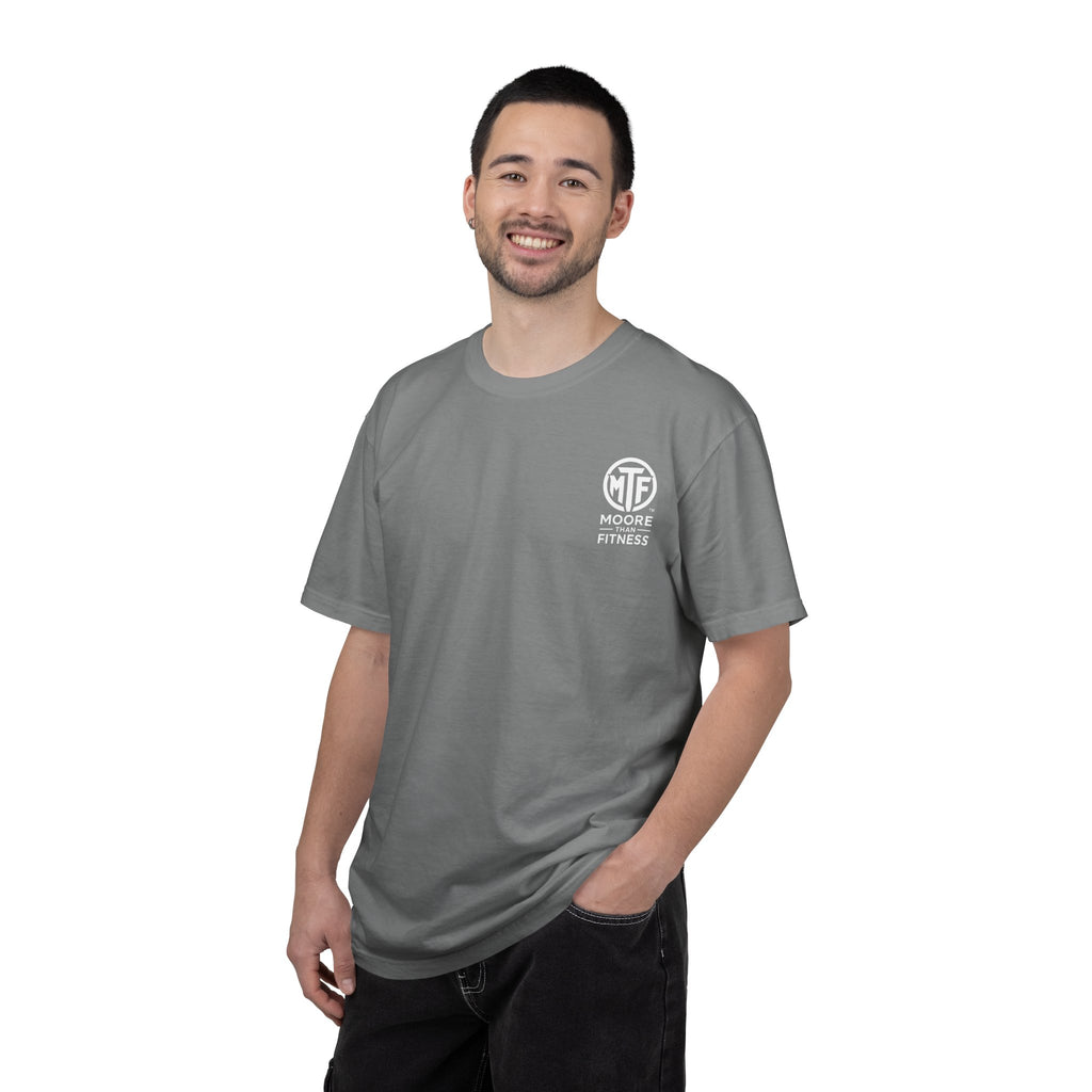 Discipline Builds Strength Purpose Builds Legacy T-Shirt — Moore Fitness Motivational Tee