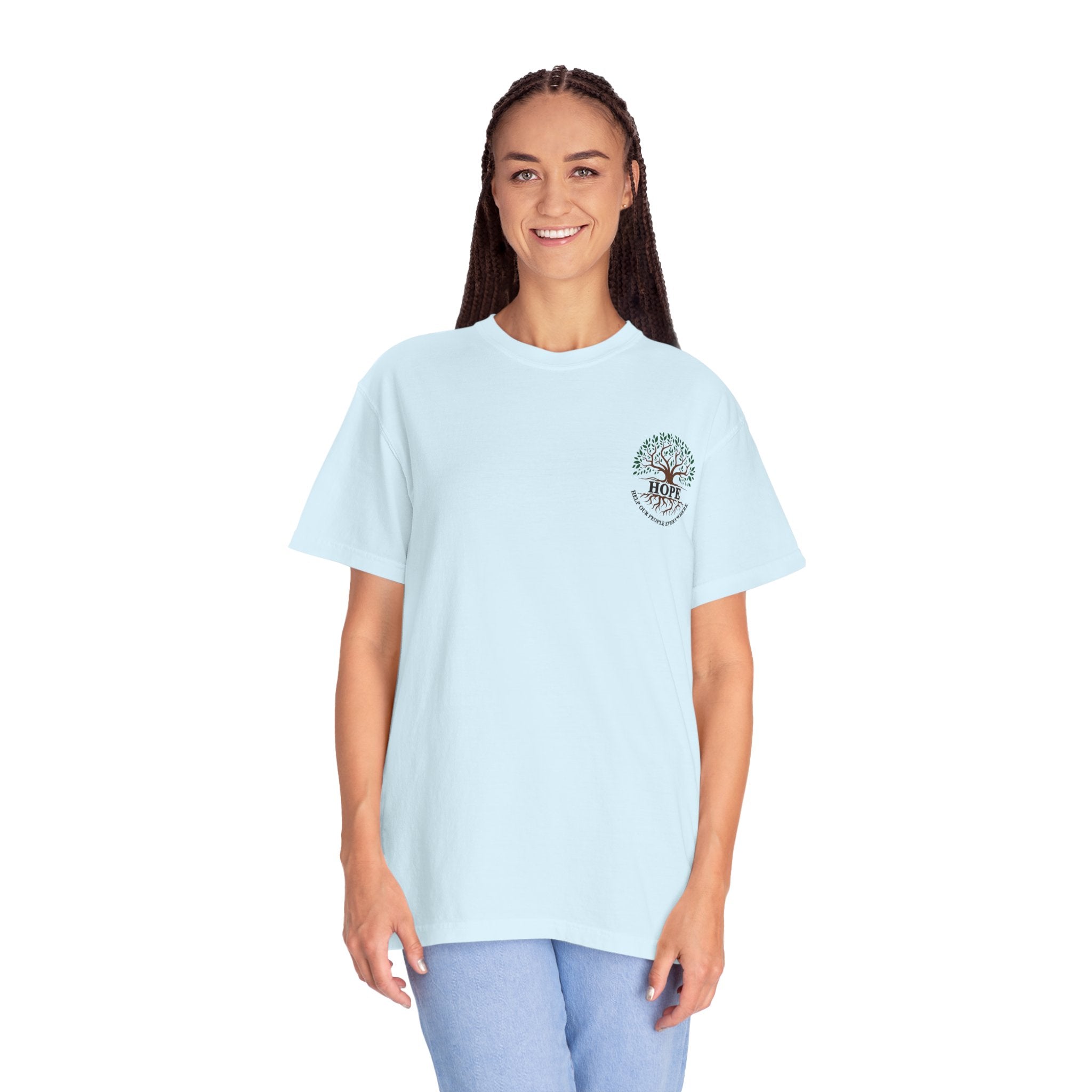 Hope Tree T-Shirt — "Help Our People Everywhere" Comfort Tee
