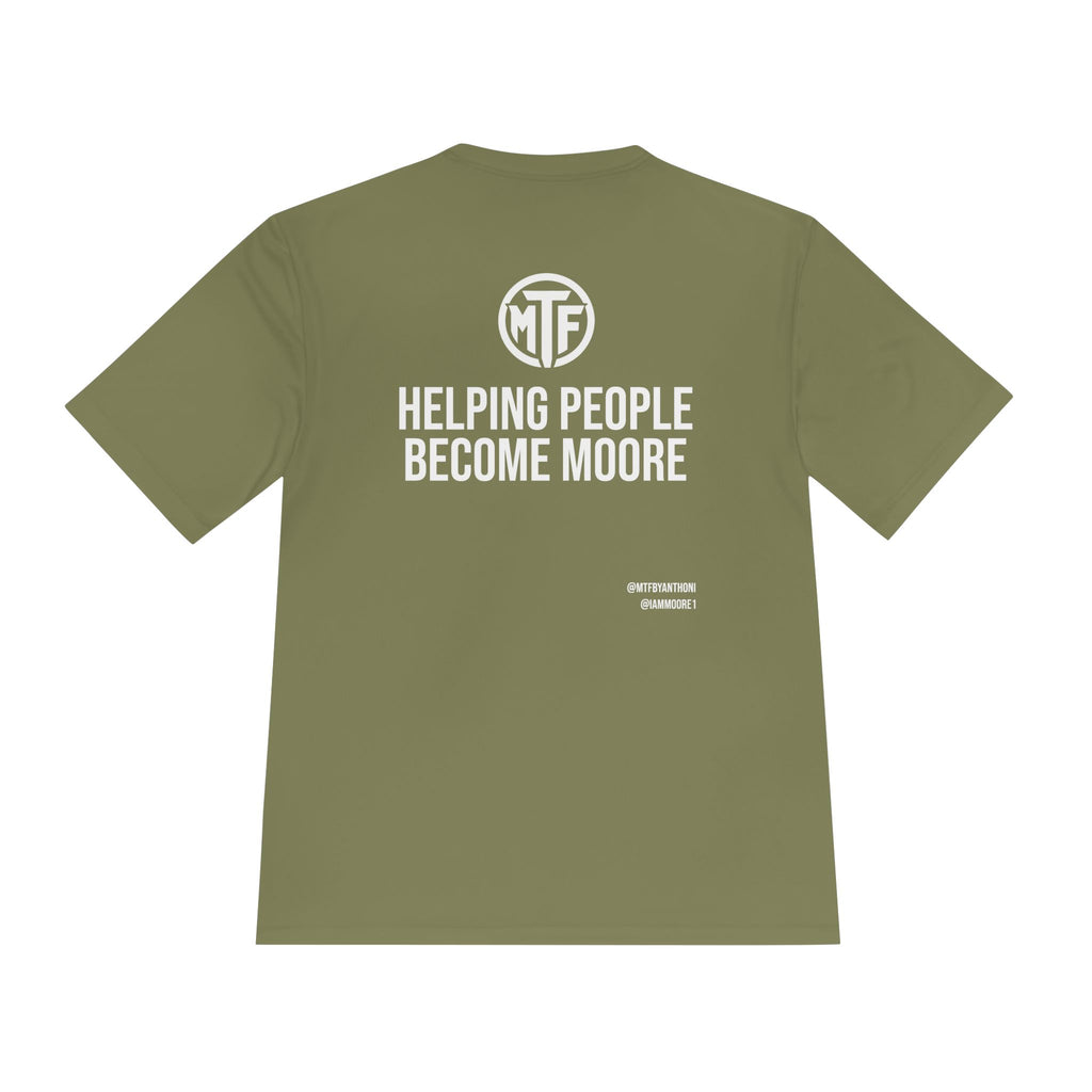 Moore Fitness 'Helping People Become More' Moisture-Wicking Tee