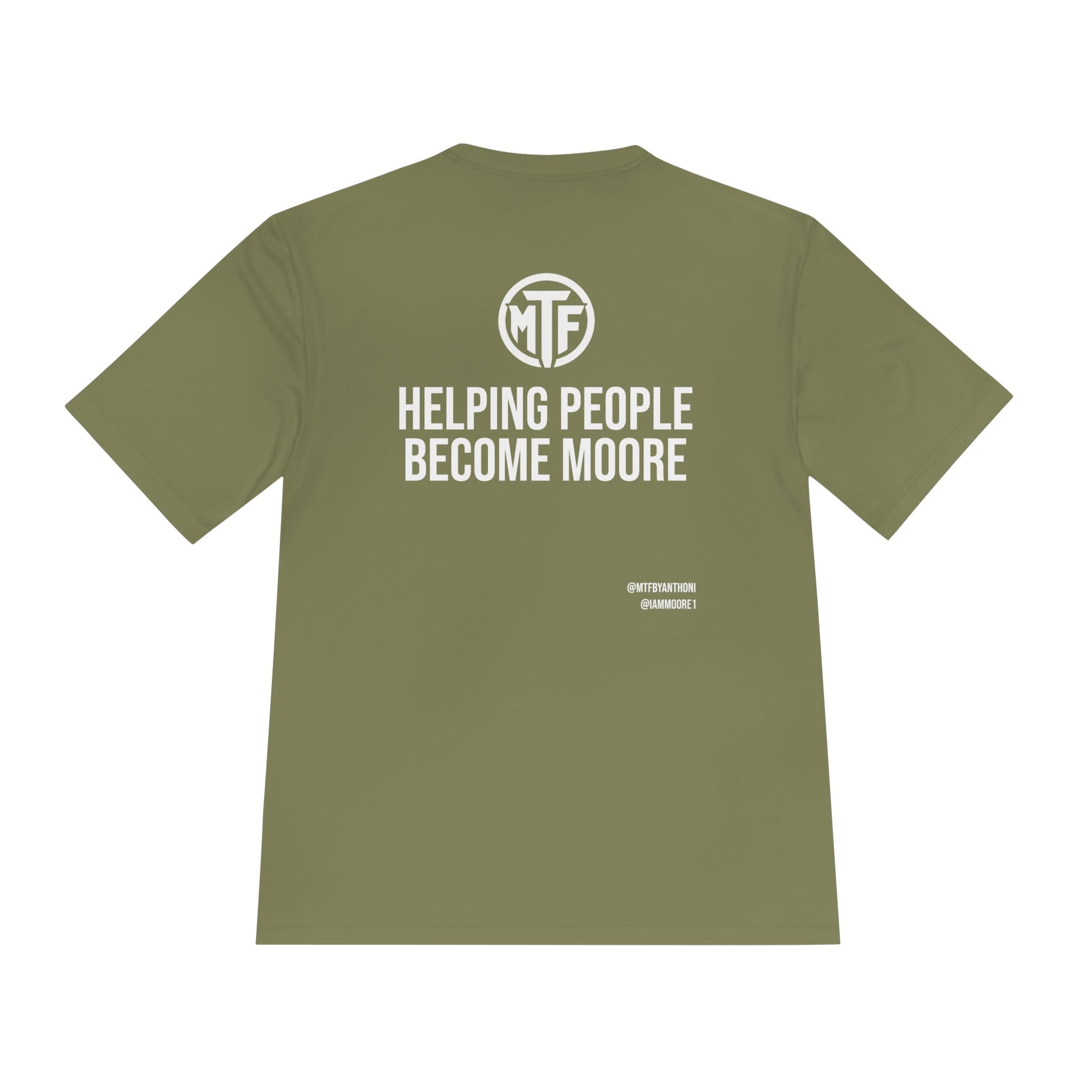 Moore Fitness 'Helping People Become More' Moisture-Wicking Tee