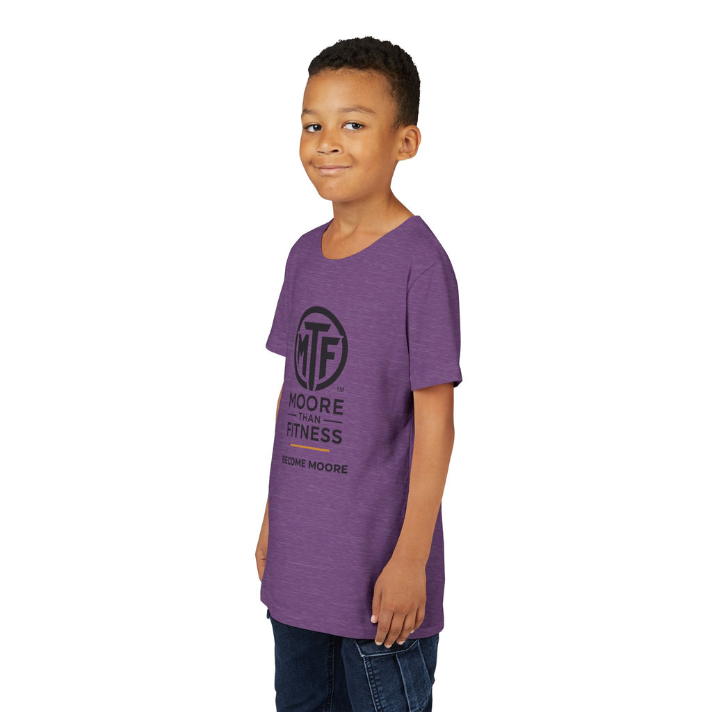 Youth Tee — Moore Than Fitness 'Become Moore' Logo Tee (Move With Purpose)