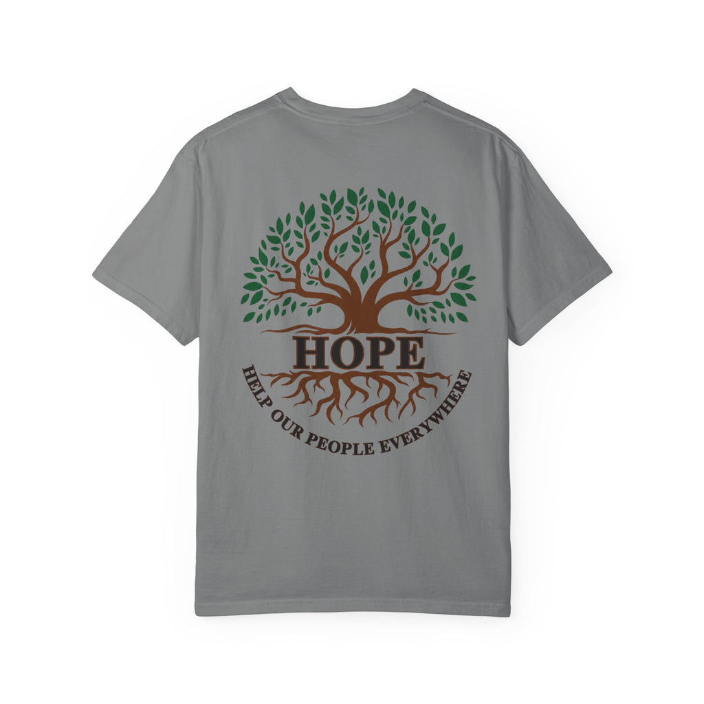 Hope Tree T-Shirt — "Help Our People Everywhere" Comfort Tee