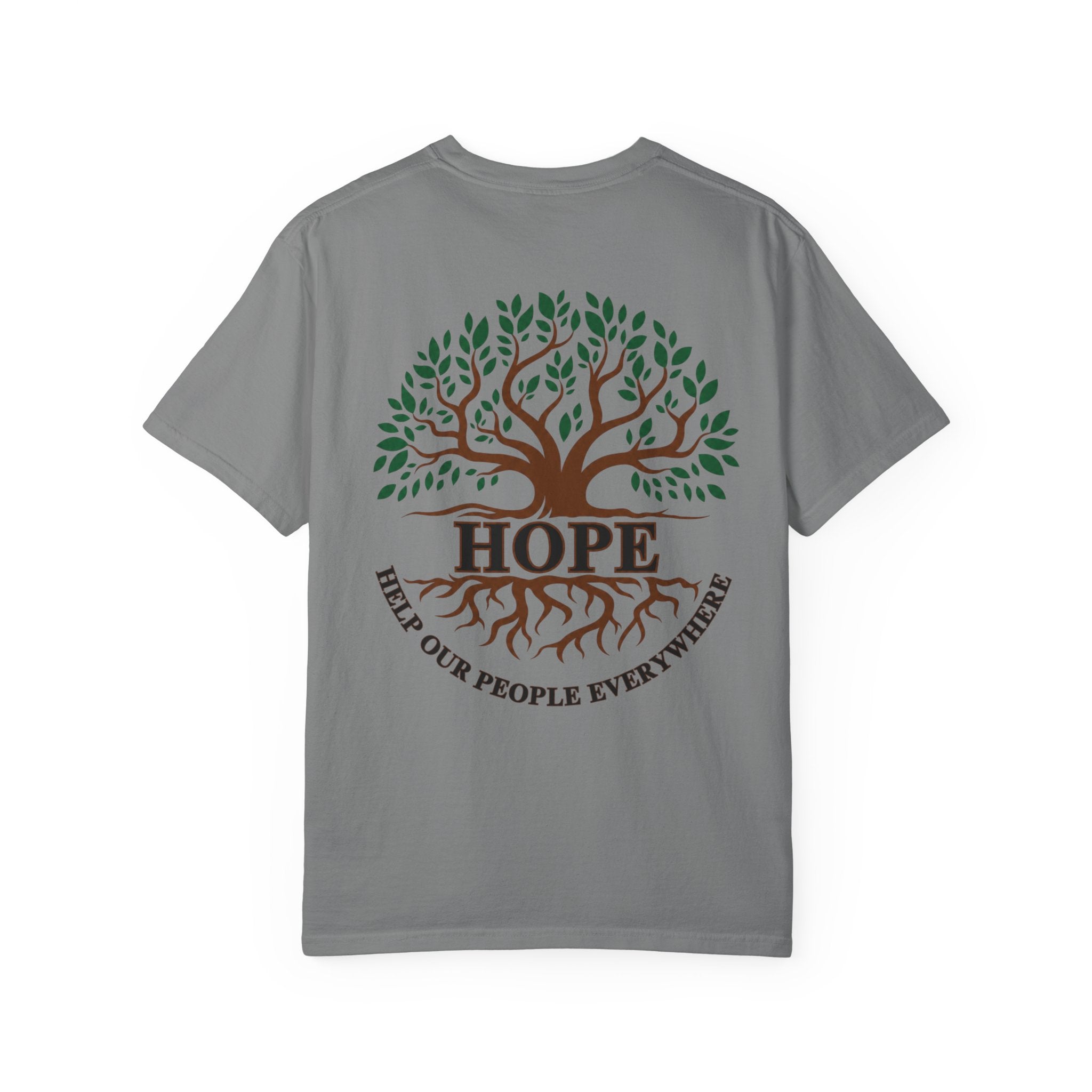 Hope Tree T-Shirt — "Help Our People Everywhere" Comfort Tee