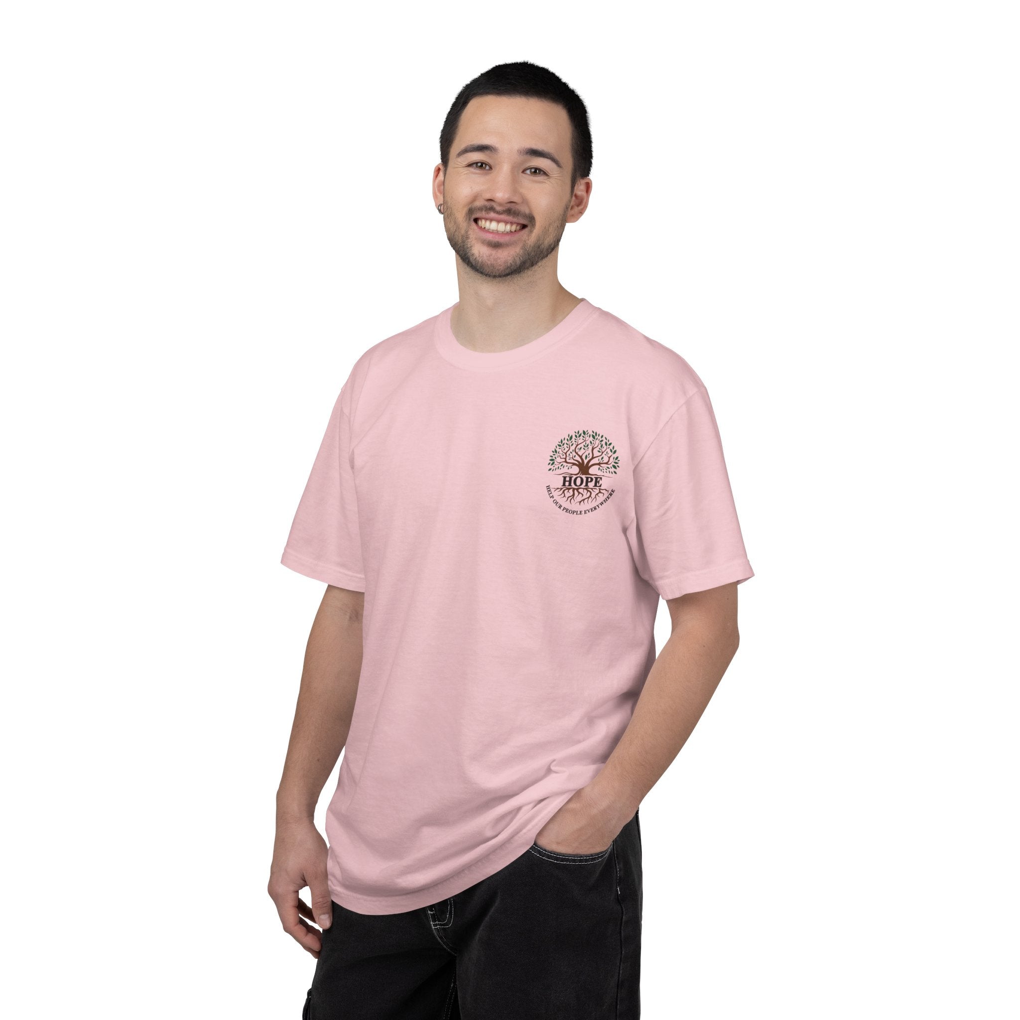 Hope Tree T-Shirt — "Help Our People Everywhere" Comfort Tee