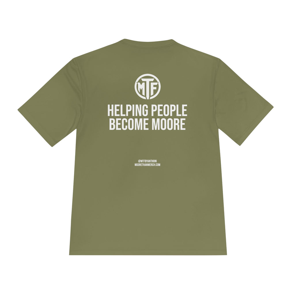 Moore Fitness 'Helping People Become More' Moisture-Wicking Tee