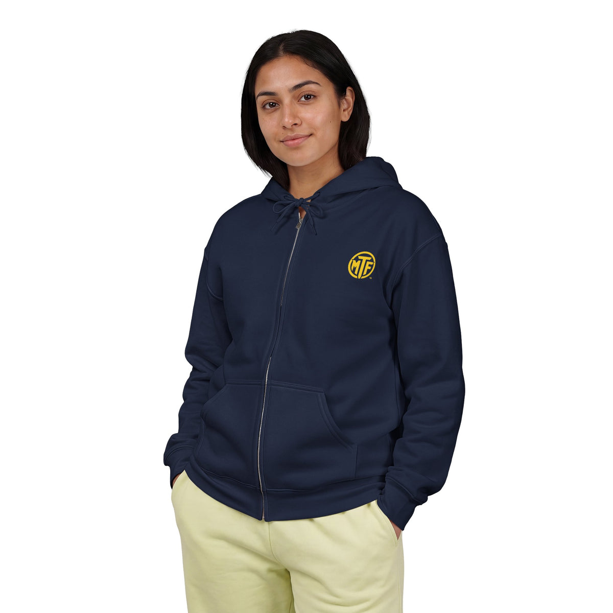 Become Moore Zip Hoodie — "Become Moore" Fitness Full-Zip Hooded Sweatshirt