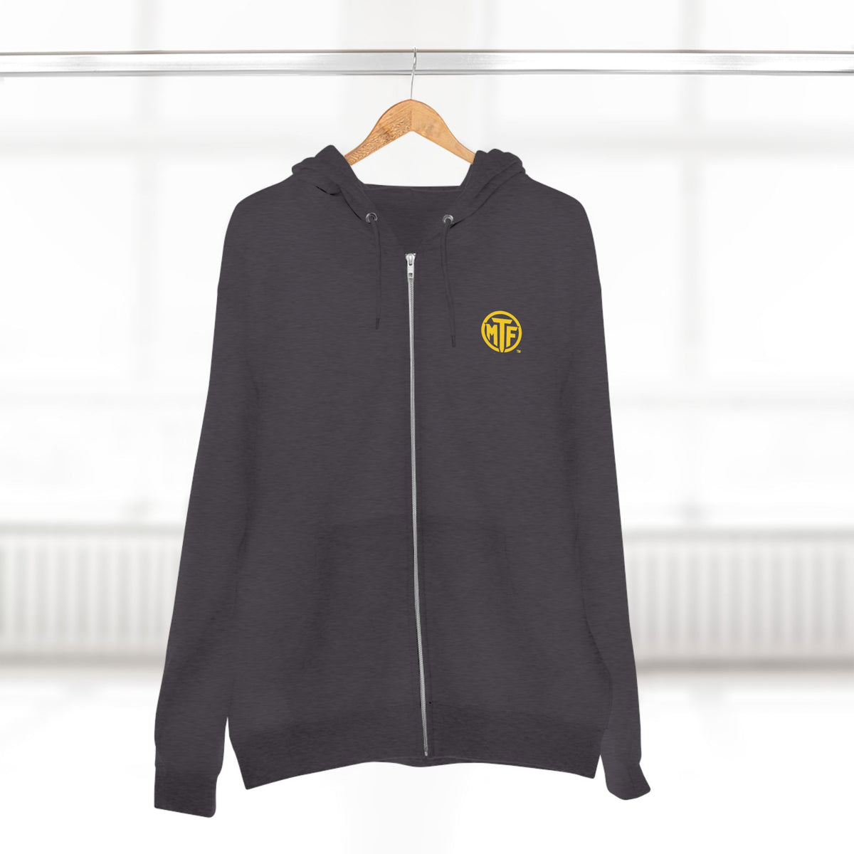 Move With Purpose Zip Hoodie — Moore Than Fitness Logo Fitness Hoodie