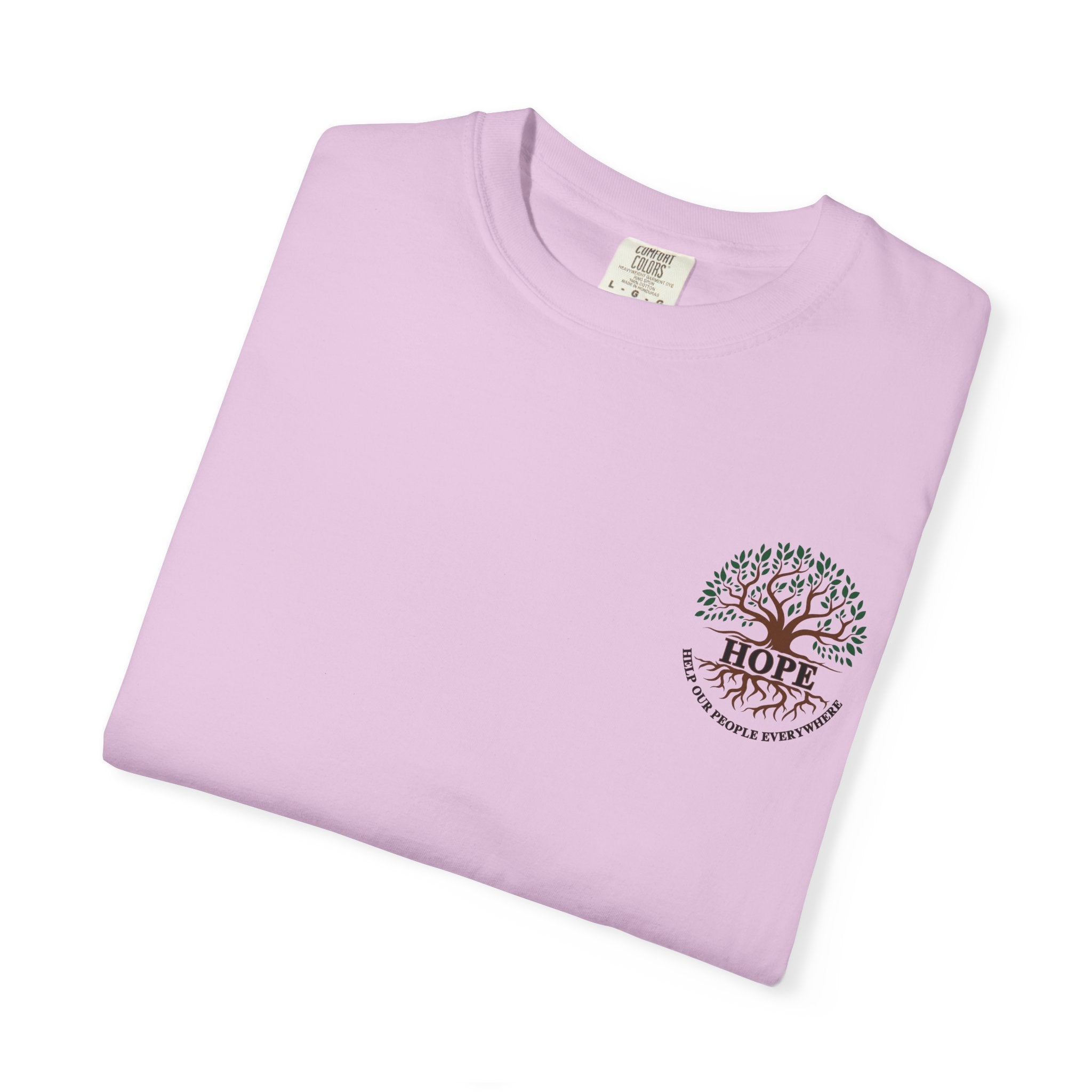 Hope Tree T-Shirt — "Help Our People Everywhere" Comfort Tee