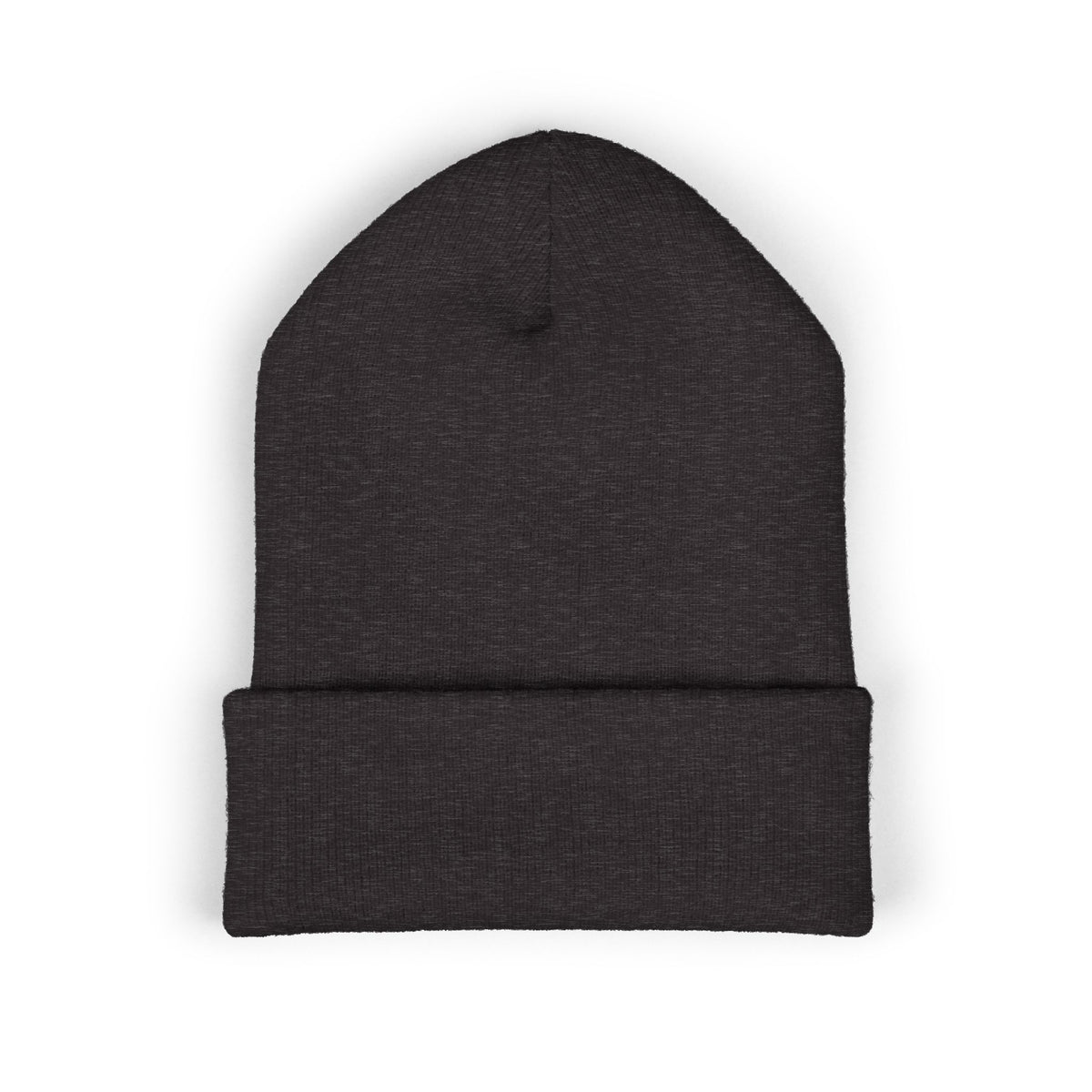 Embroidered Monogram Cuffed Beanie — Classic Knit Winter Hat