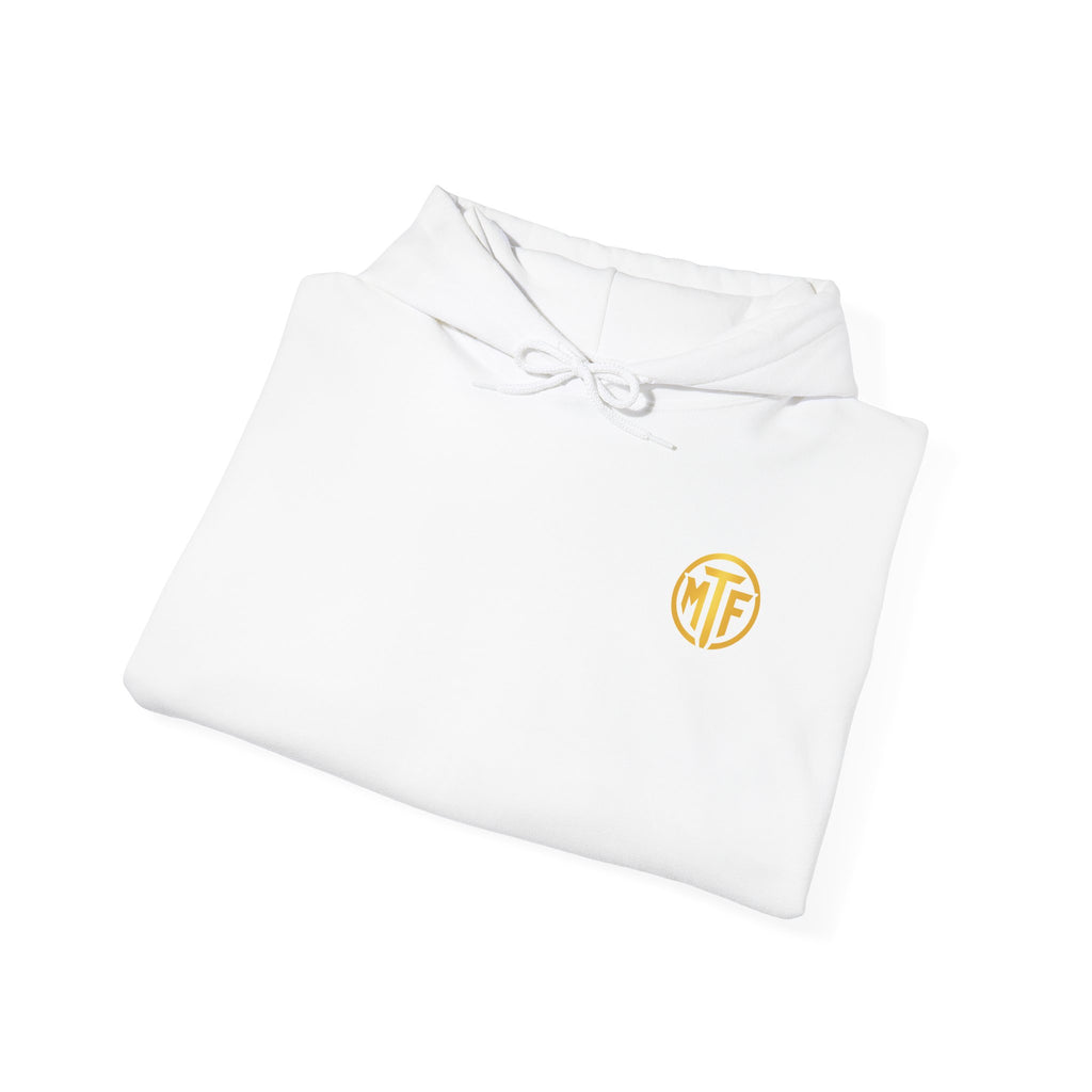 Signature Moore Than Fitness Logo Hoodie — "Become Moore" Sleeve Pullover